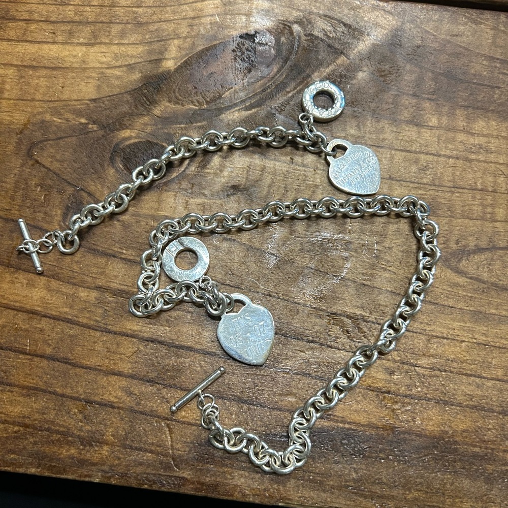 Authentic Tiffany & Co bracelet and necklace - authentic 925